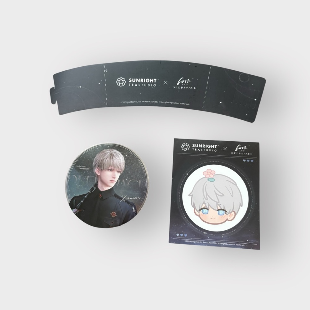 Sunright Tea x Love and Deepspace Collaboration - Xavier, Coaster Sticker
